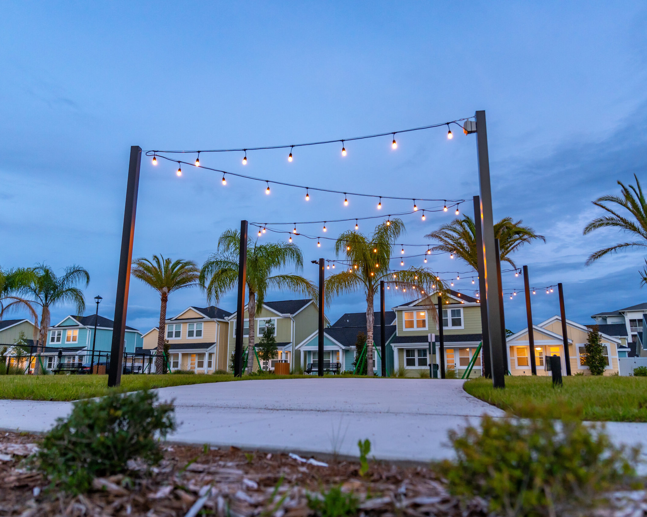JLM Living's The Eleanor Daytona Beach lights in park