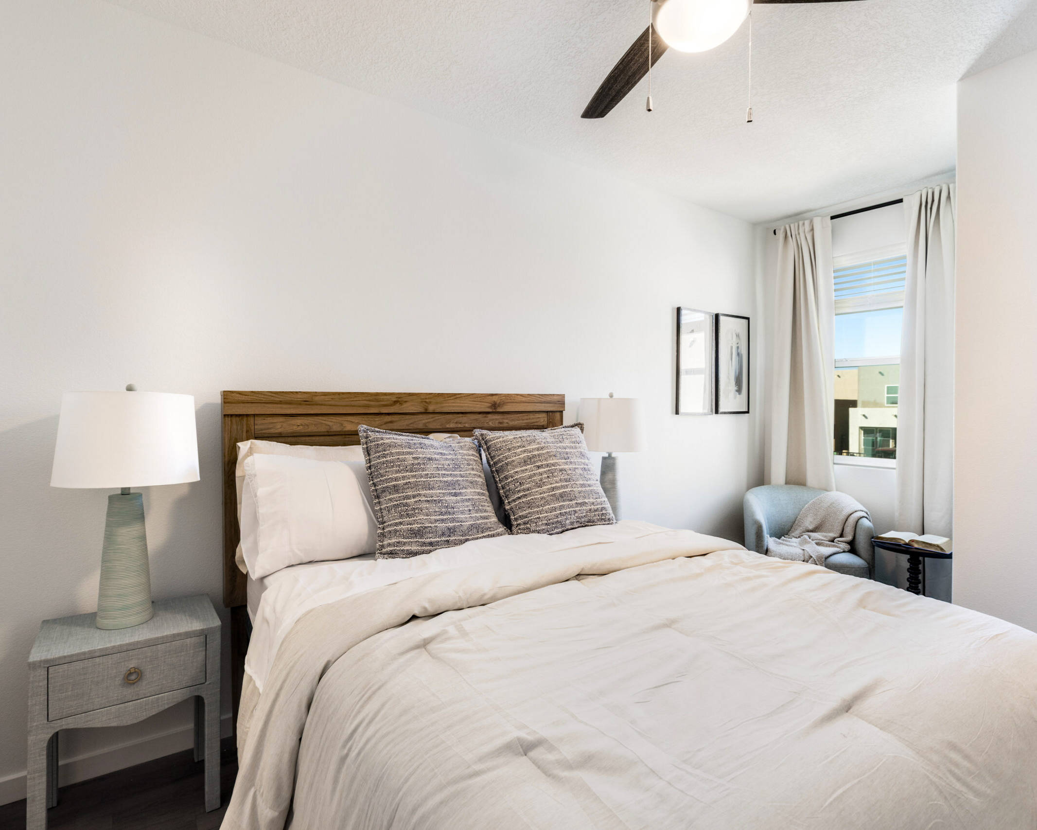 clean bedroom with a window