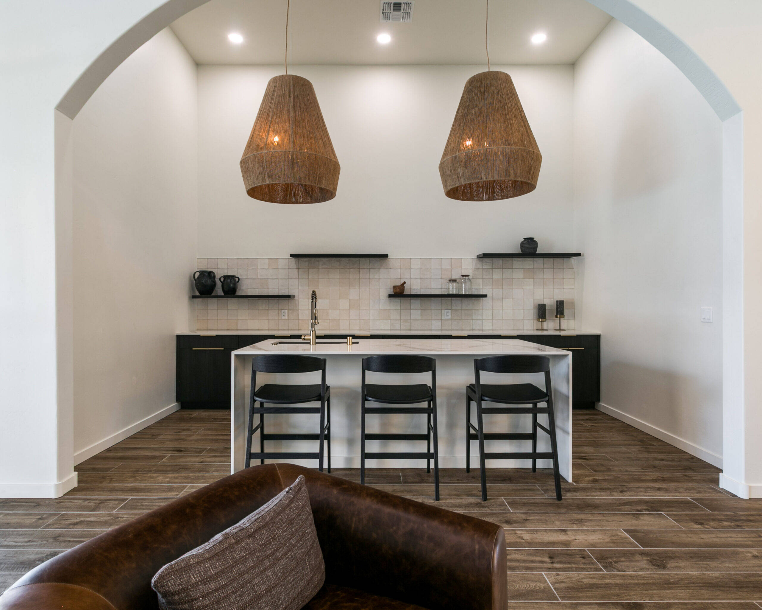 modern and updated communal kitchen area