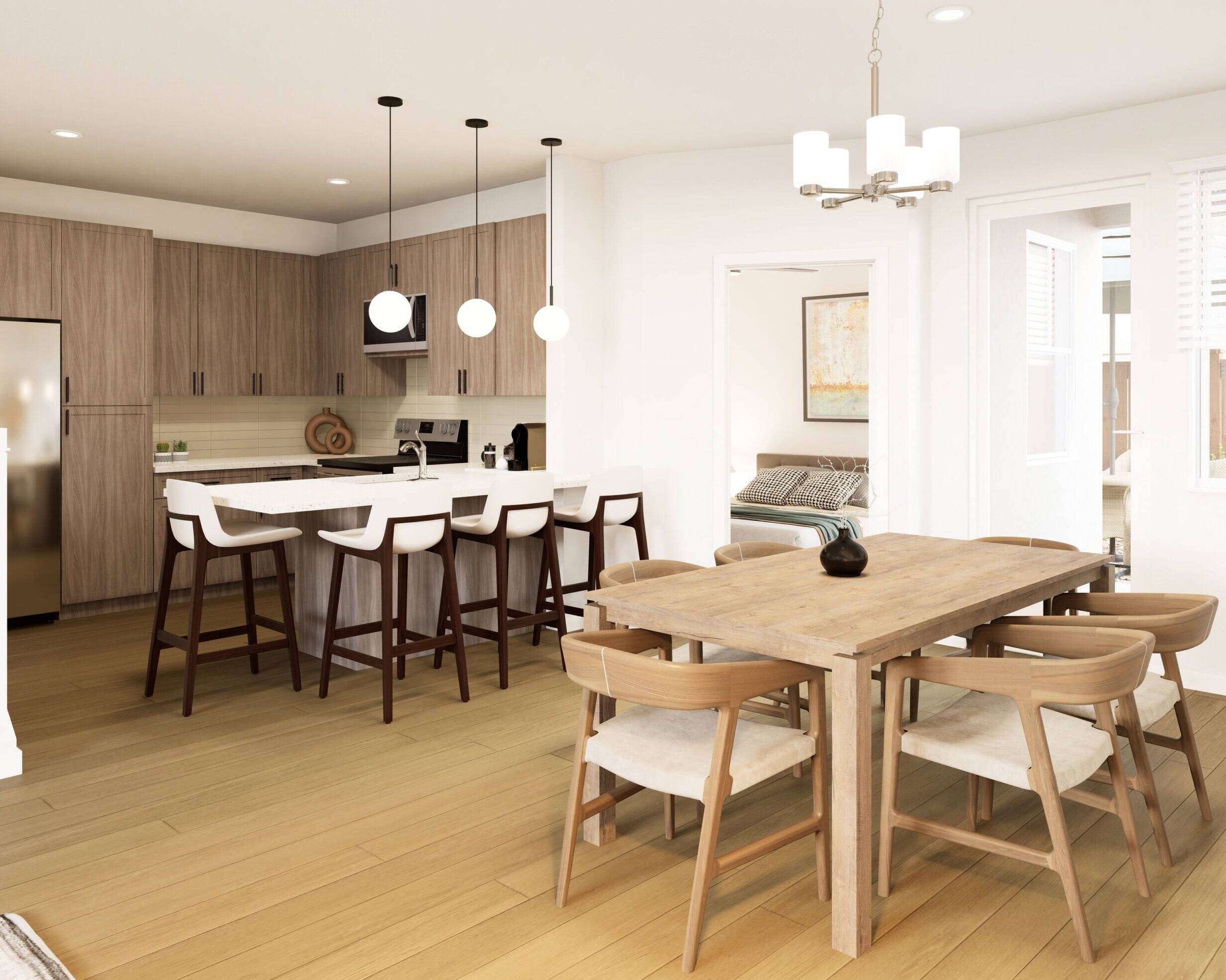 kitchen in a build-to-rent home