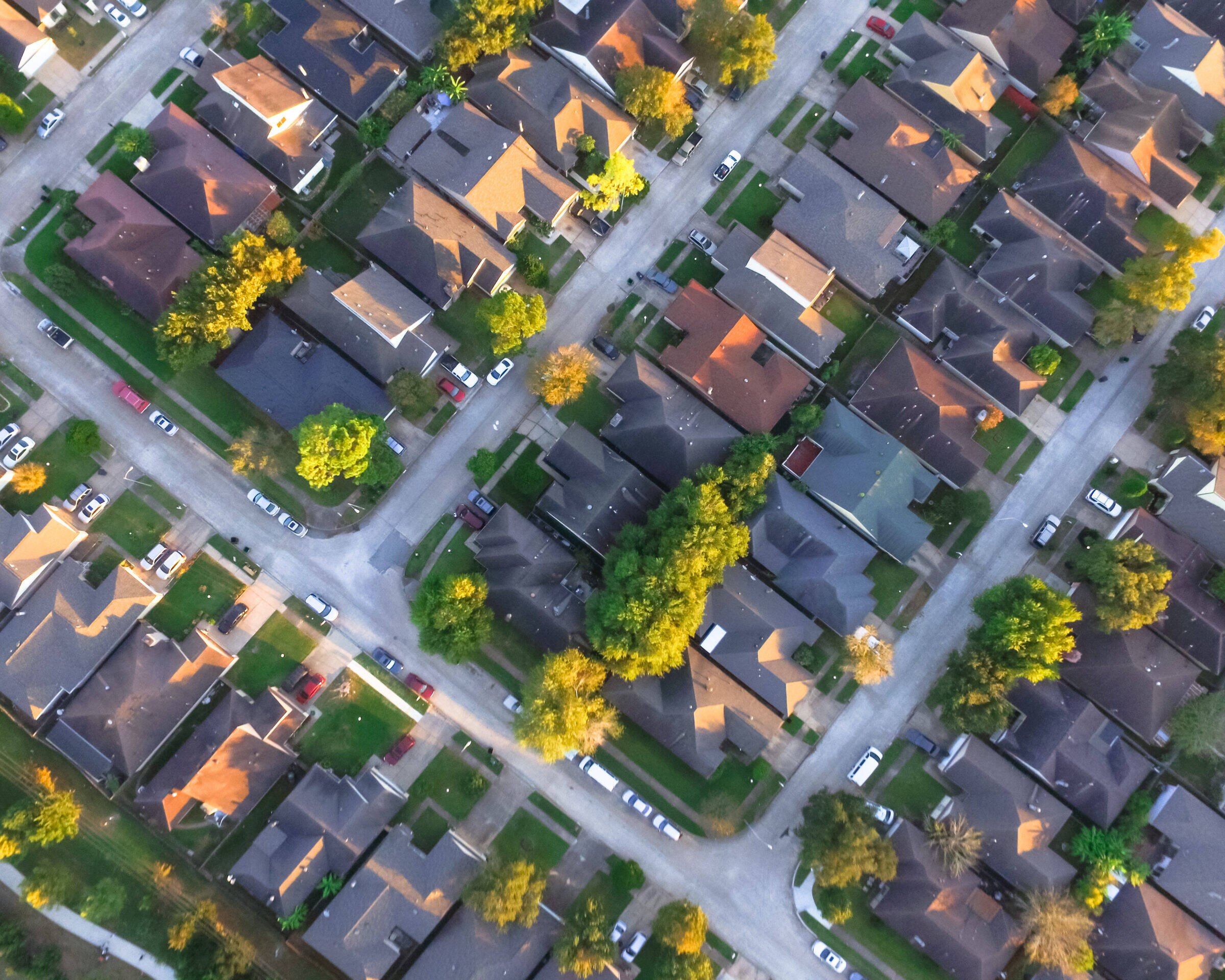 residential houses in build-to-rent community