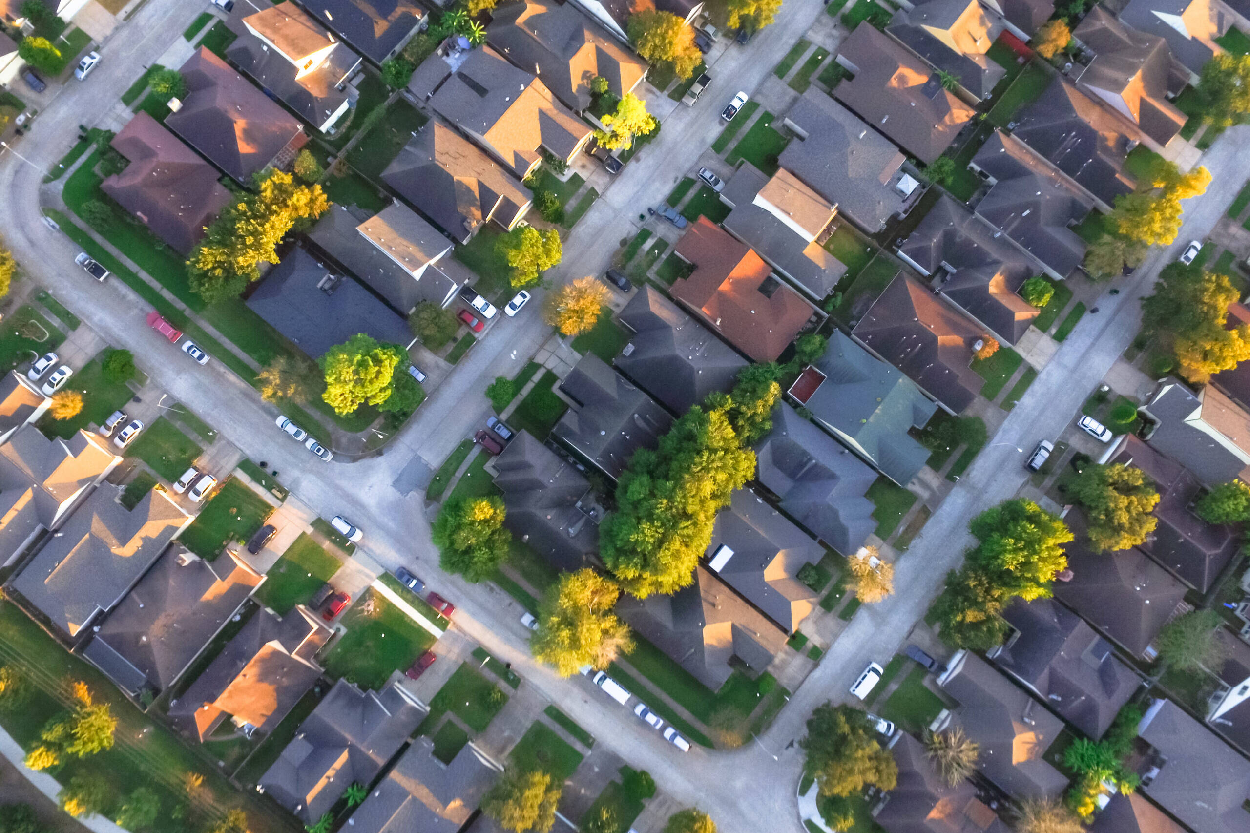 residential houses in build-to-rent community