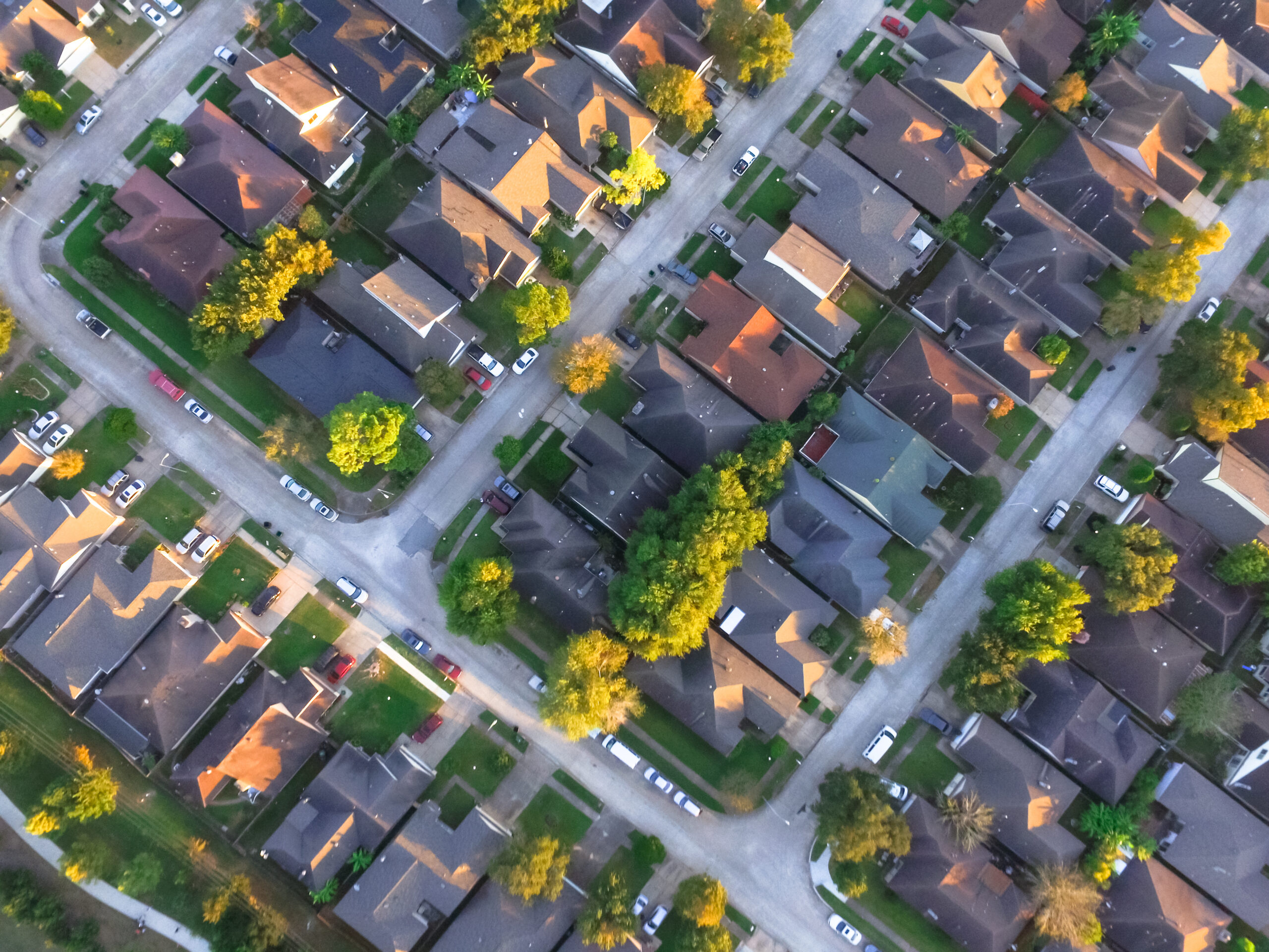 residential houses in build-to-rent community