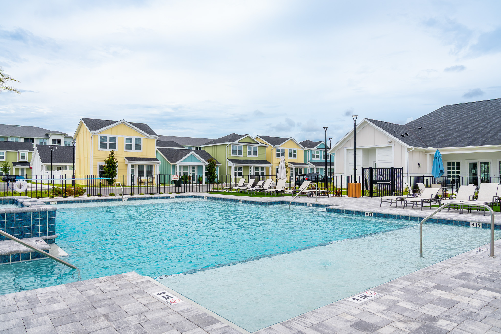 outdoor pool in coastal area